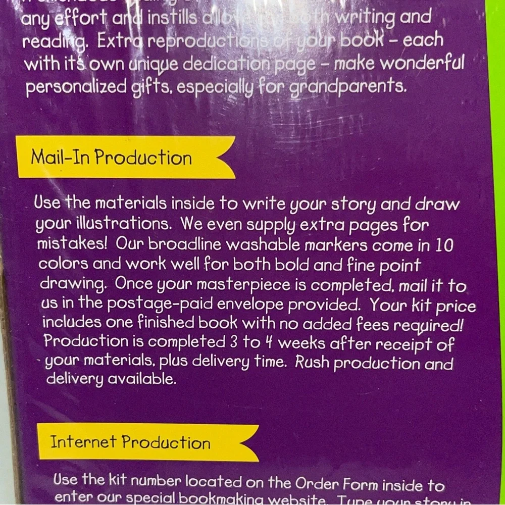 Creations by You Illustory Publish Your‎ Own Book, New, Sealed Box